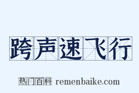 跨声速飞行是什么意思的图片